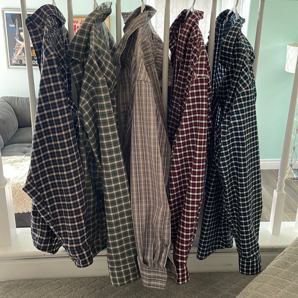 EUC Bundle of 5 RedHead long sleeve button down shirts excellent used condition